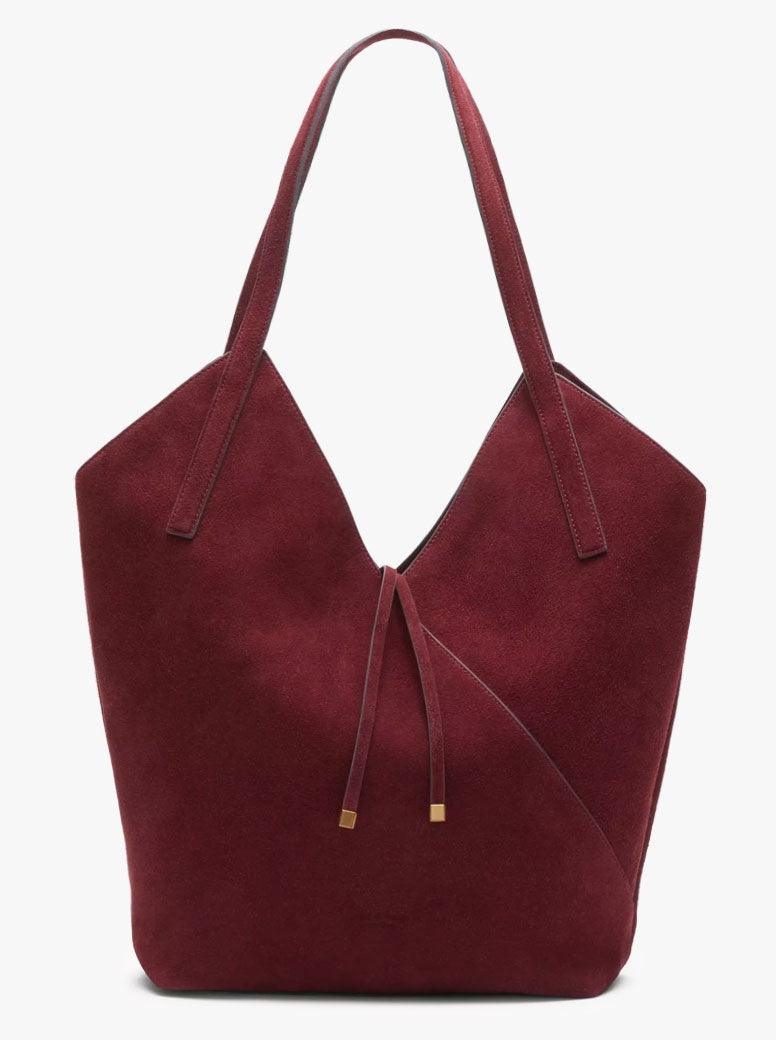 Alix Tote garnet suede