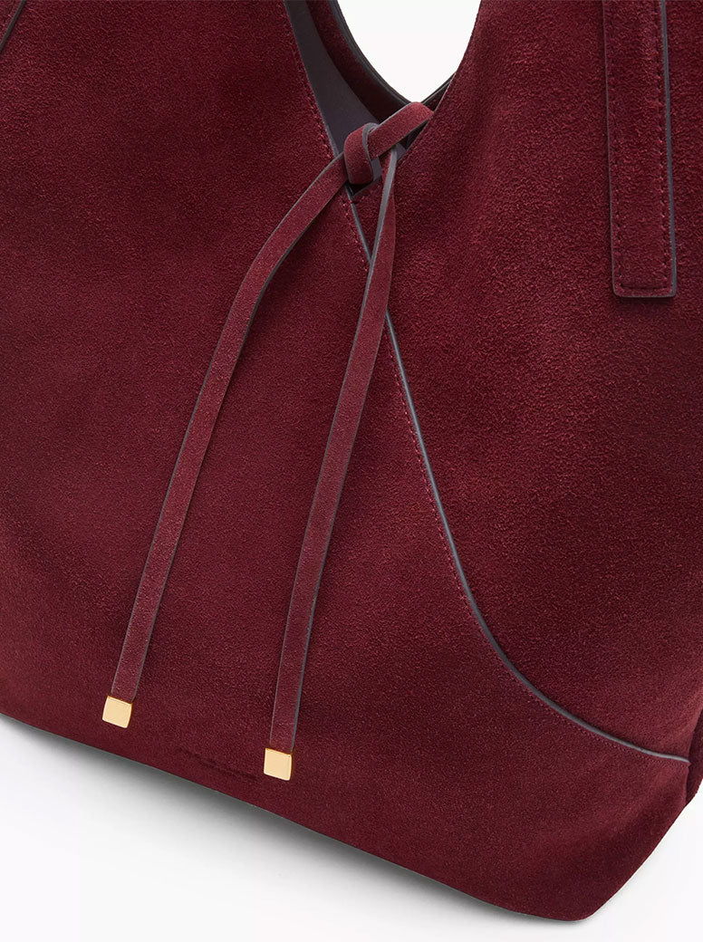 Alix Tote garnet suede