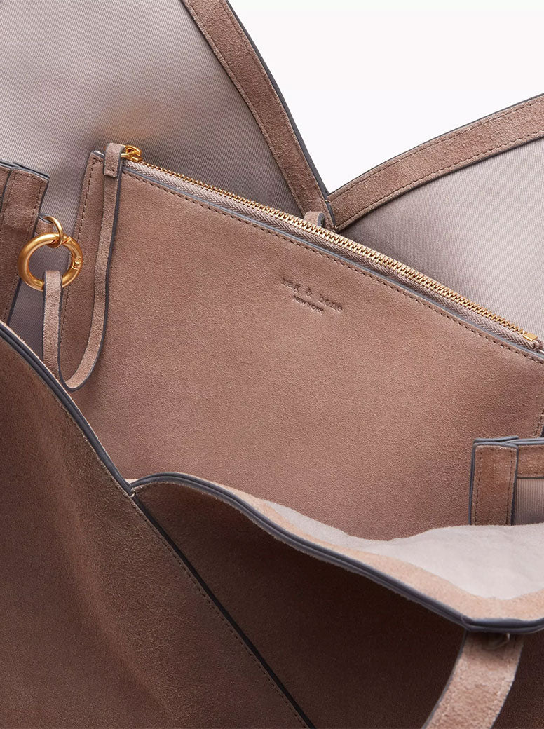 Alix Tote clay suede