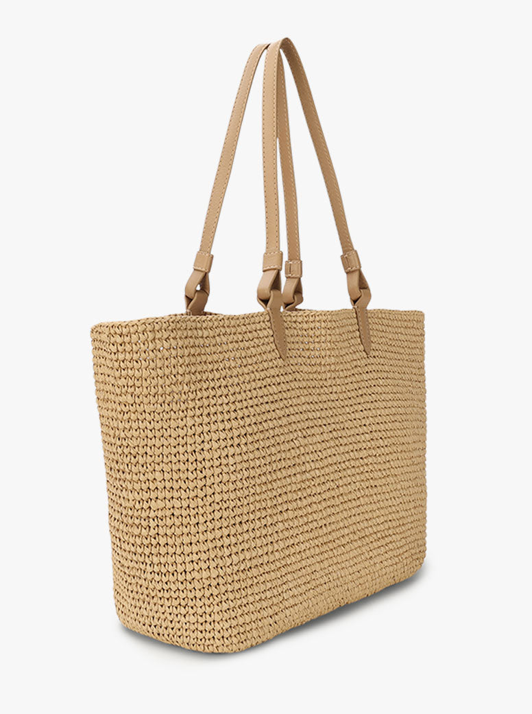 Mr Bandit Tote natural raffia