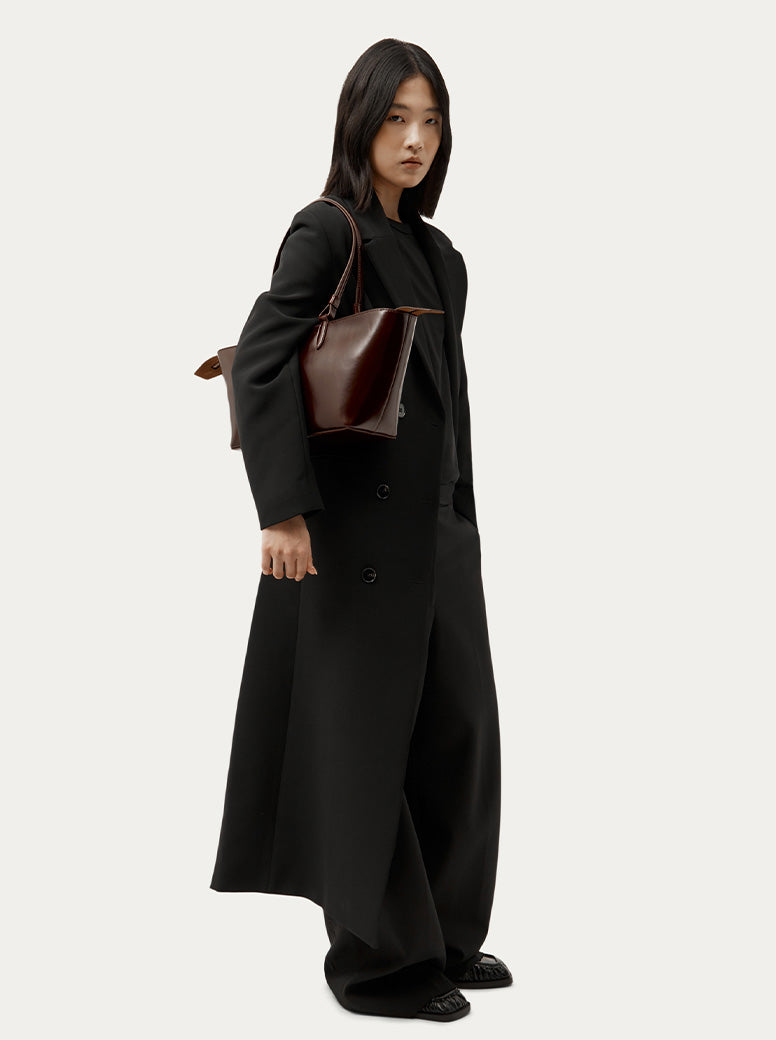 Mr Bandit Tote dark cherry gloss