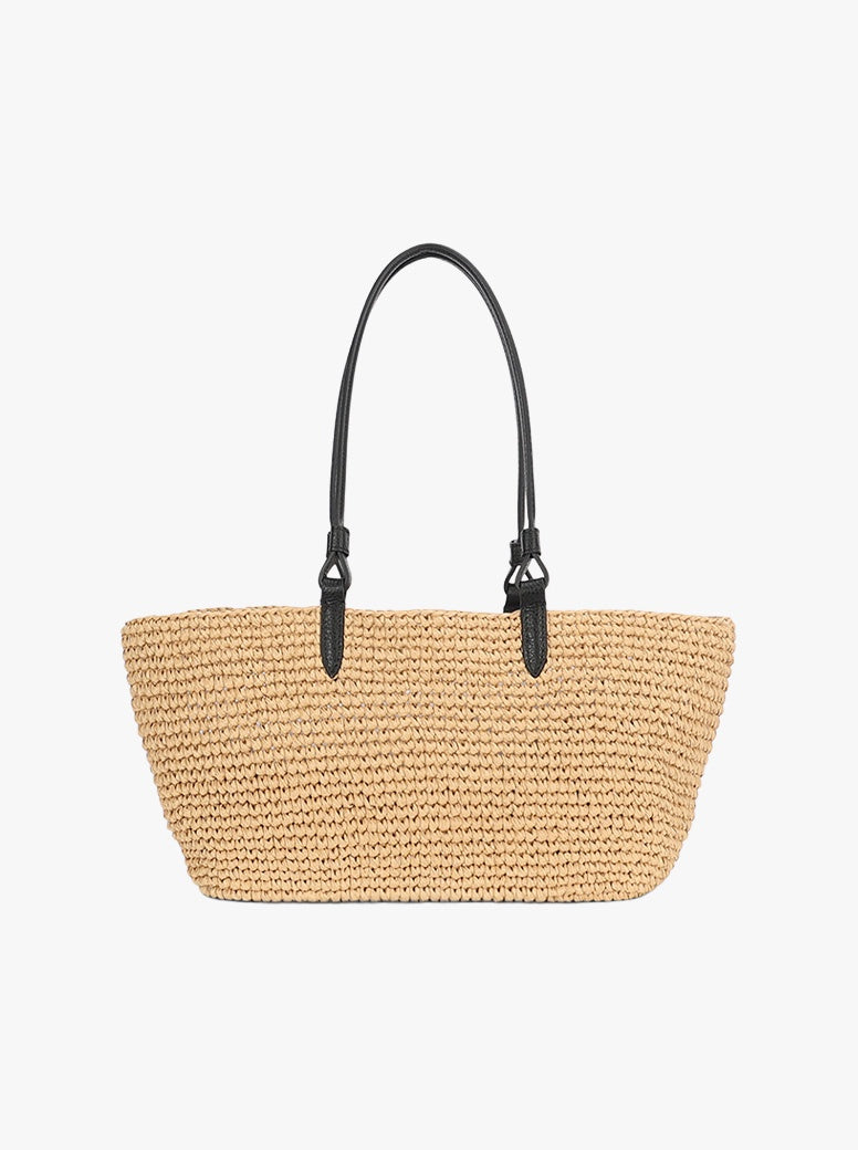 Medium Bandit Tote natural raffia