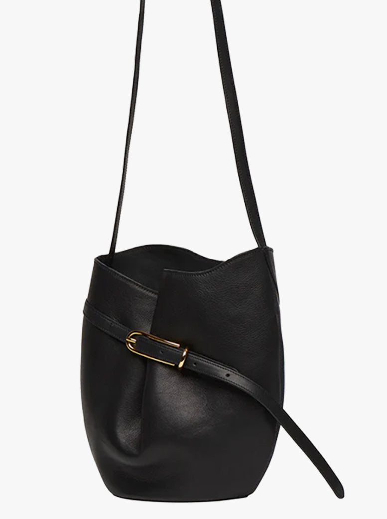 Belted Bucket Bag black