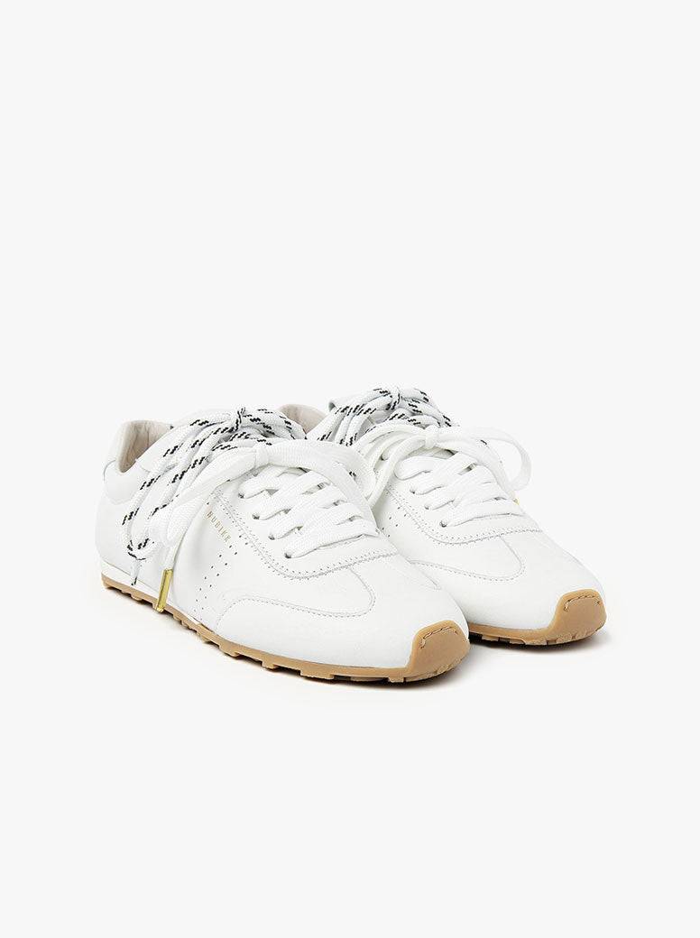 Billy Lou white leather