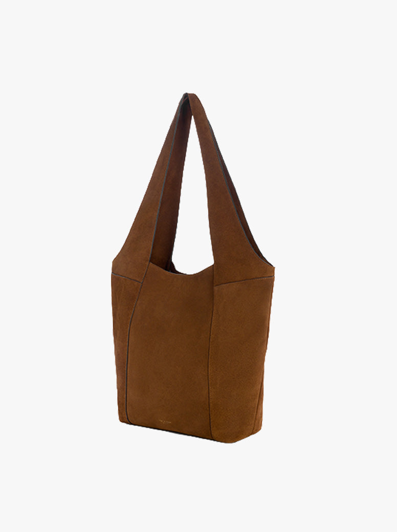 Brayton Large Shopper golden brown suede