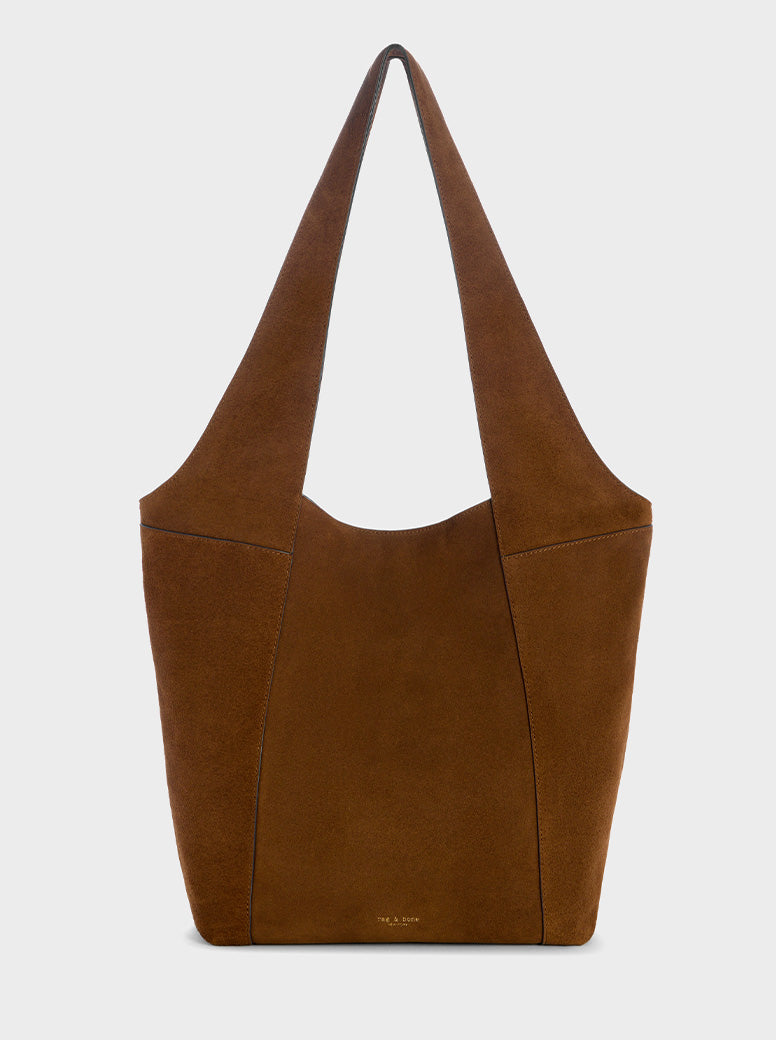 Brayton Large Shopper golden brown suede