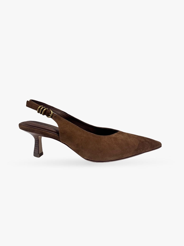 Brynn Slingback tan suede