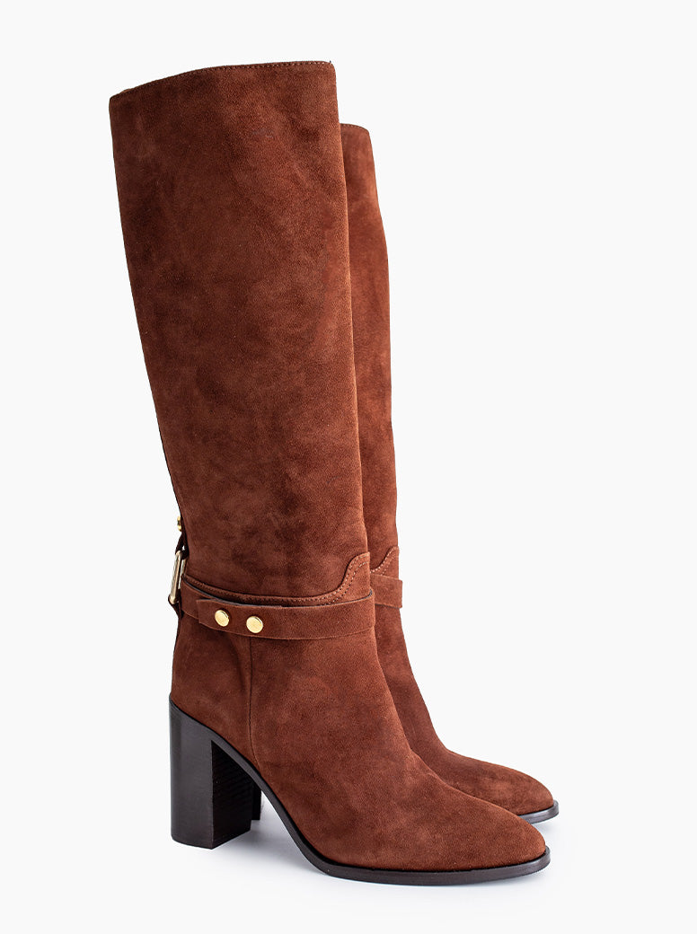 Chloe chocolate suede