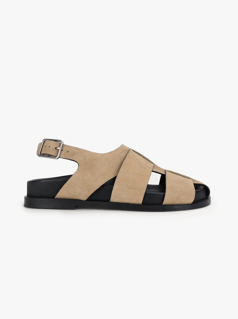 Triton Sandal oat suede
