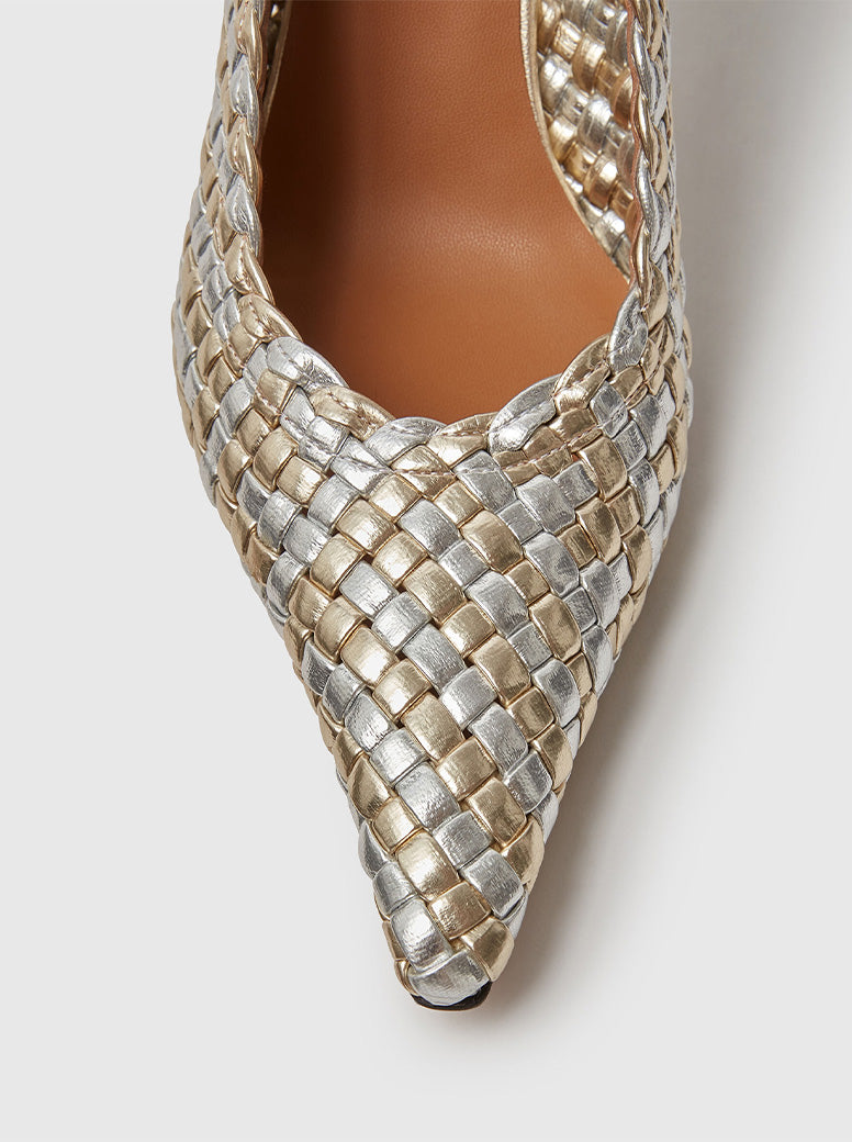 Elsa Pump silver / gold