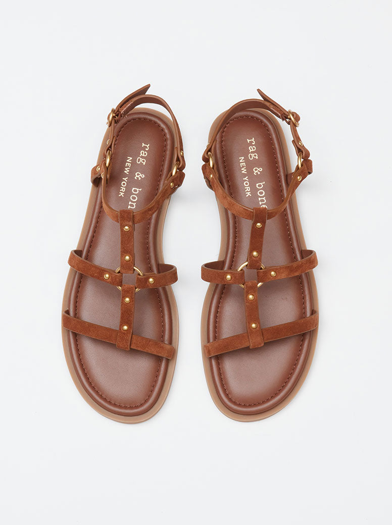 Geo Harness tan suede