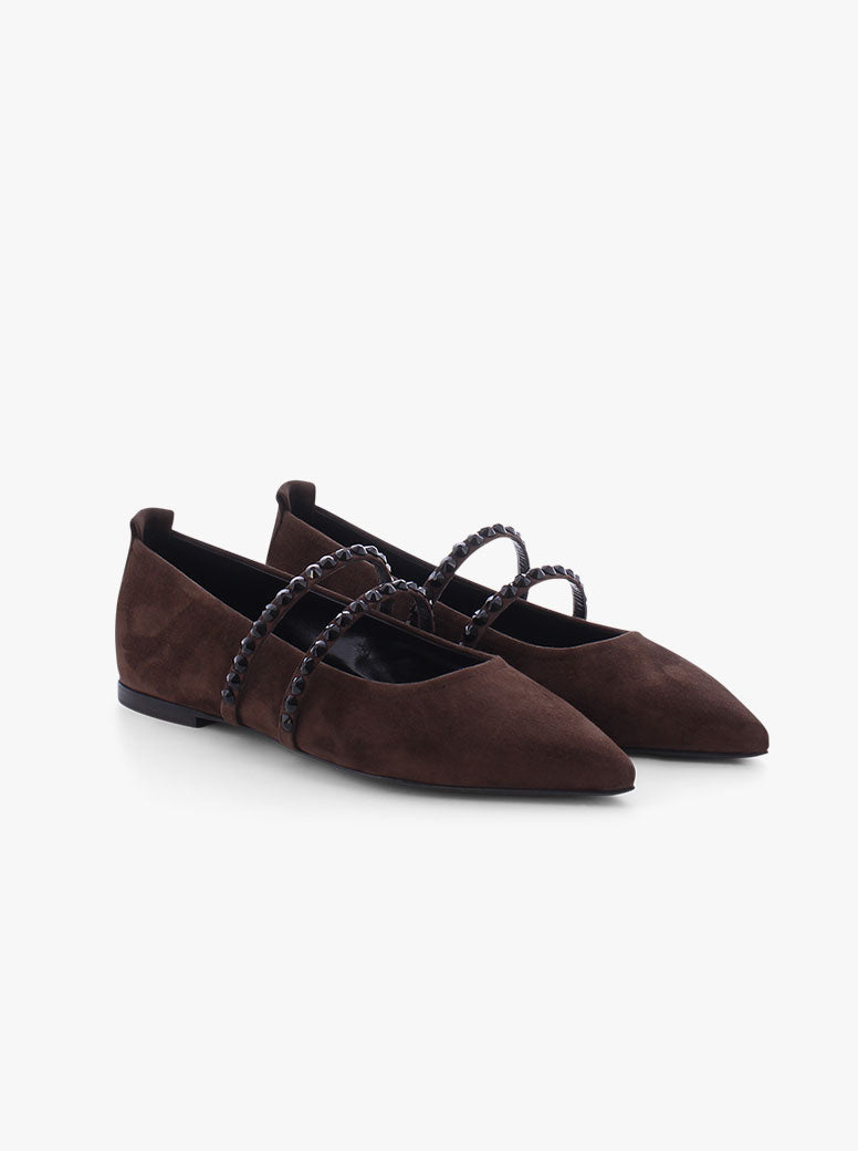 Grayson chocolate suede