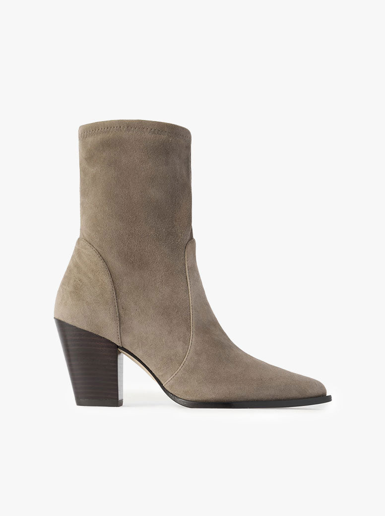 Jolene Bootie taupe suede