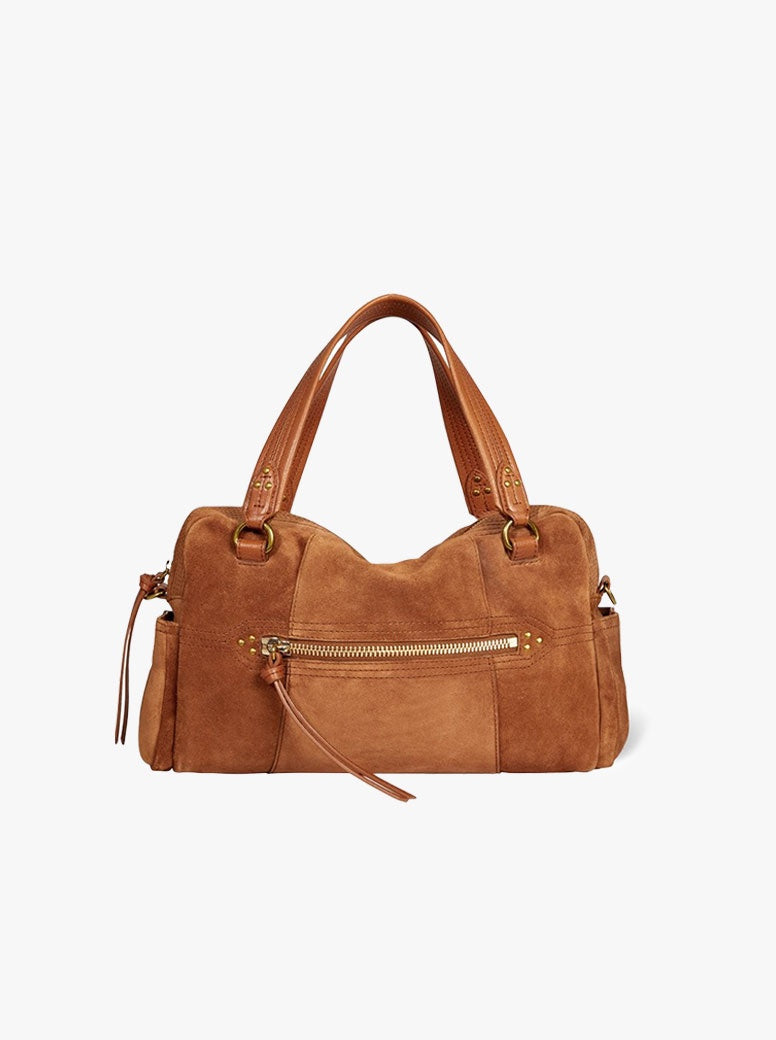 Lucky Bowling caramel suede