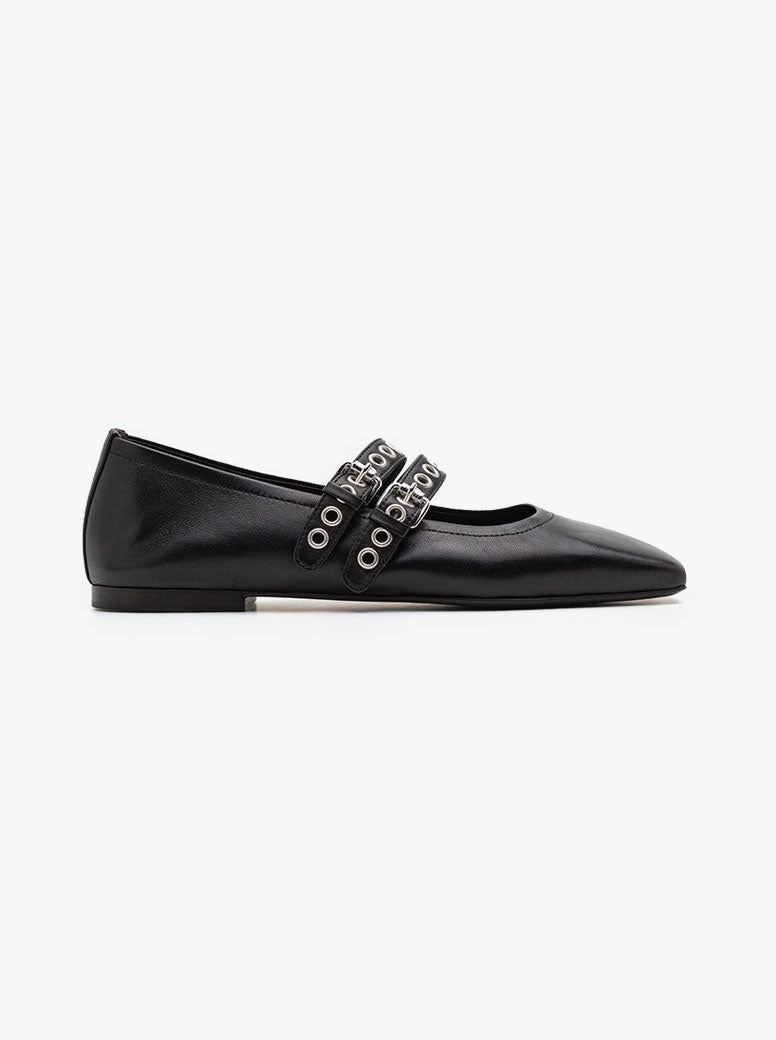 Leila black leather