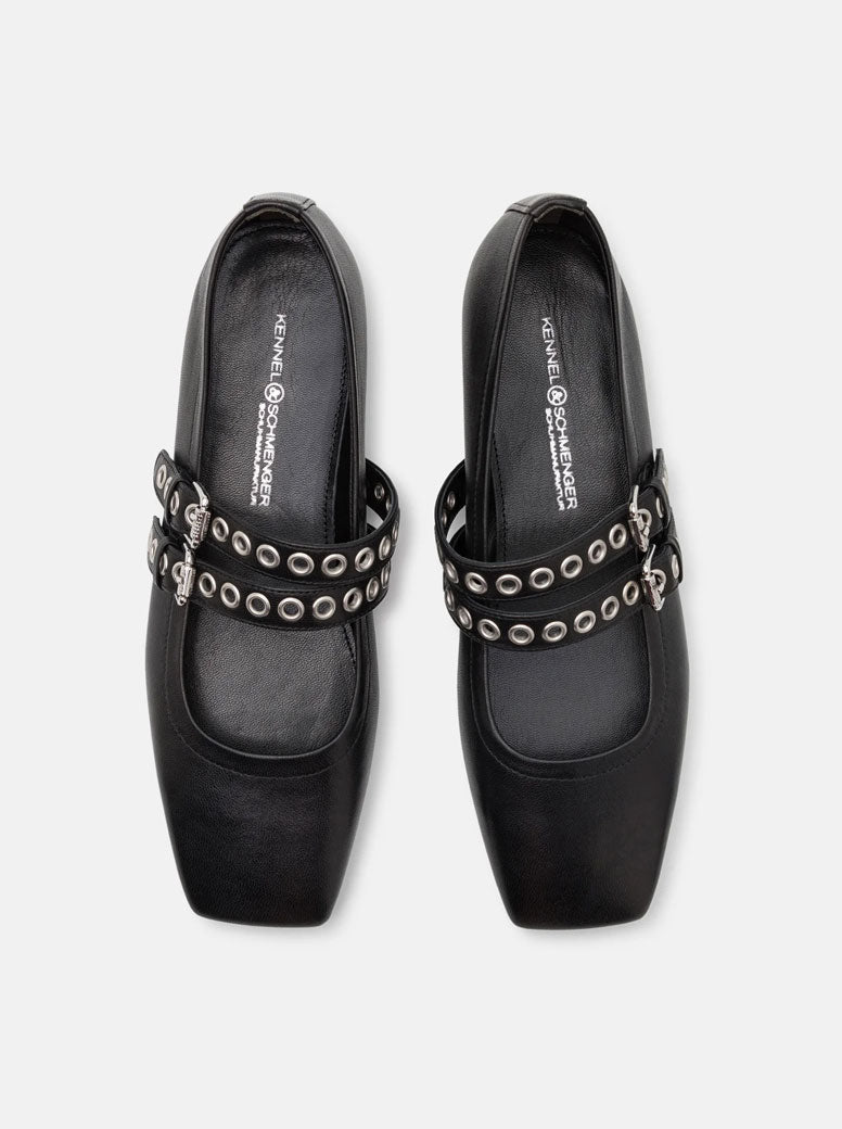 Leila black leather