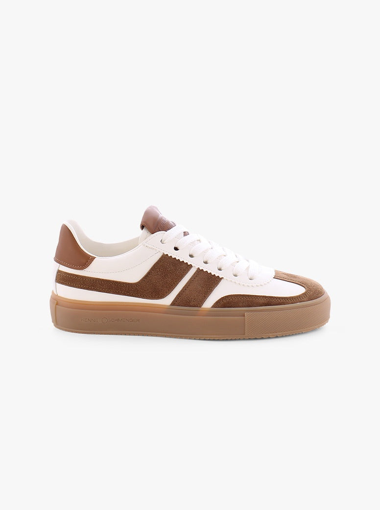 Leni caramel / white