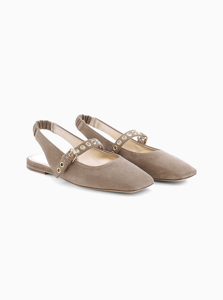 Lexie taupe suede