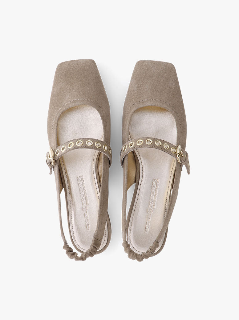 Lexie taupe suede