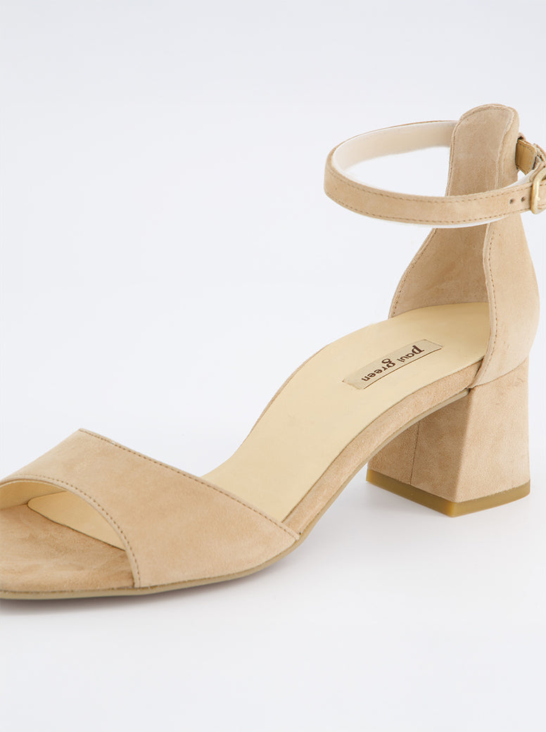 Lyric taupe suede