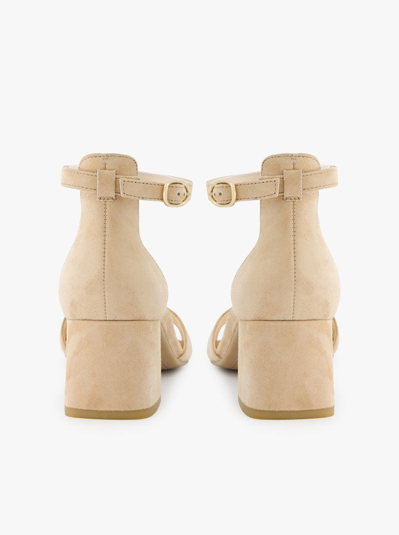 Lyric taupe suede
