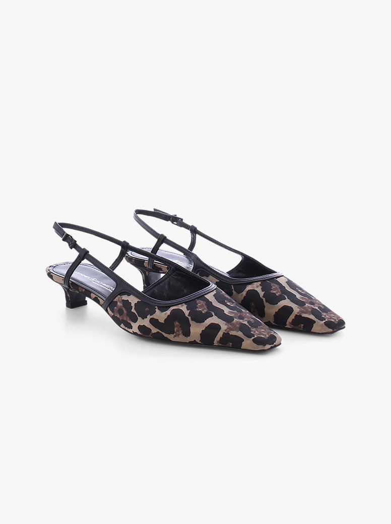 Mary leopard silk