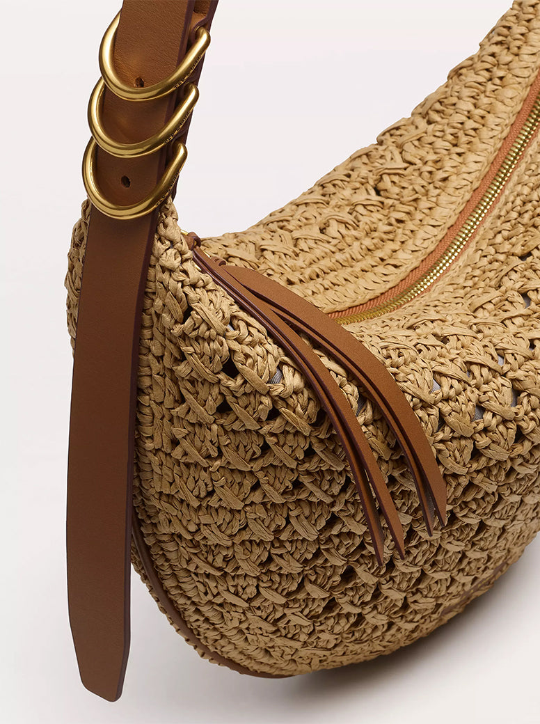 Mercer Medium Hobo raffia / tan