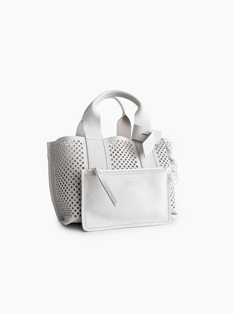 Mini Perfed Tote cream