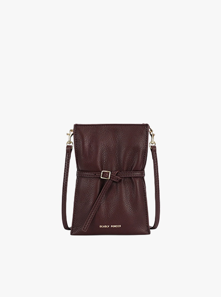 Mr Penny Pouchette dark cherry