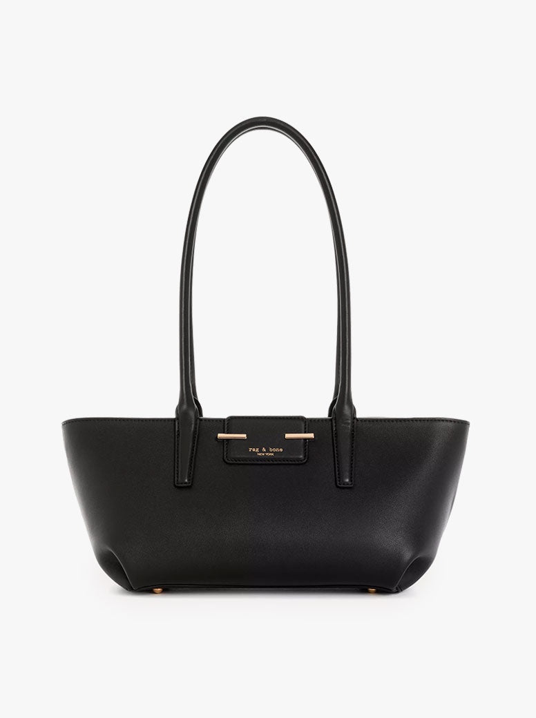 Realm Top Handle black leather