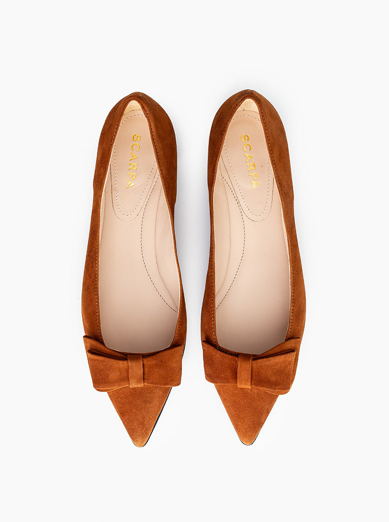 Roma caramel suede