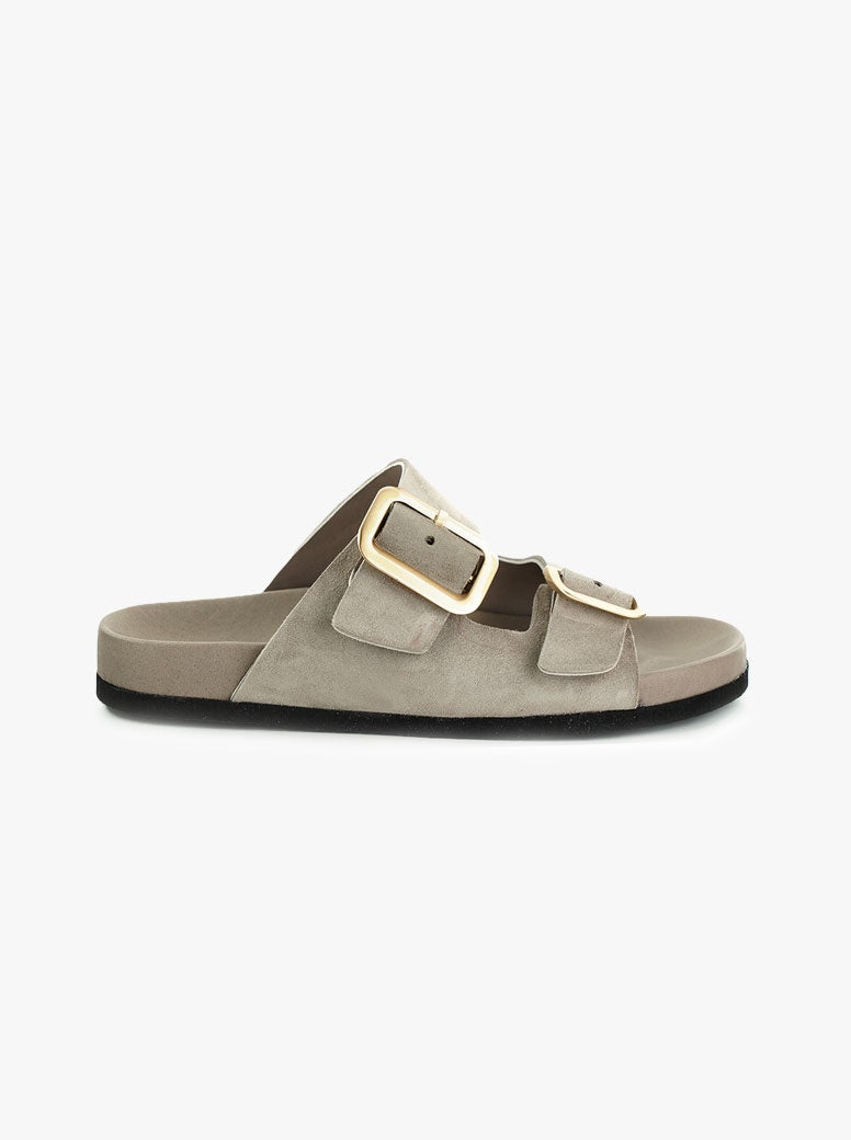 Shari taupe suede