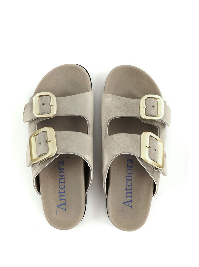 Shari taupe suede