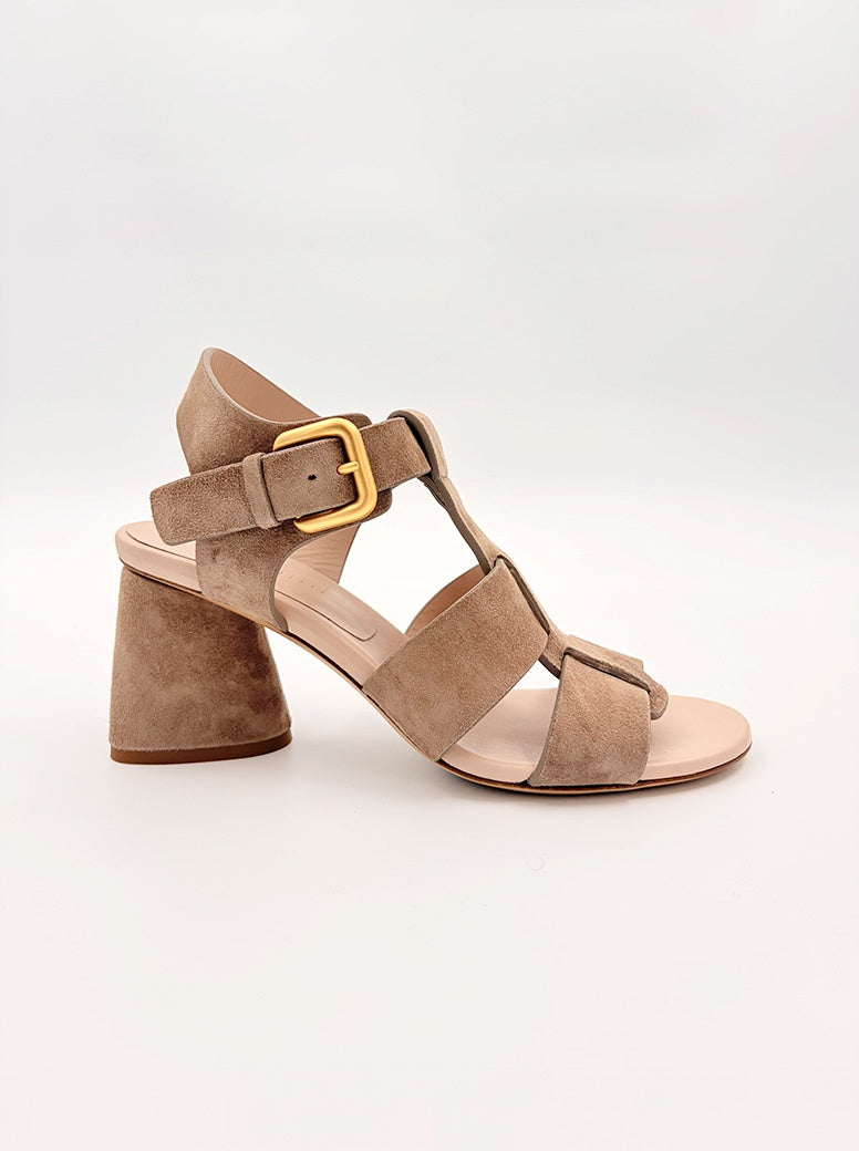 Stella taupe suede
