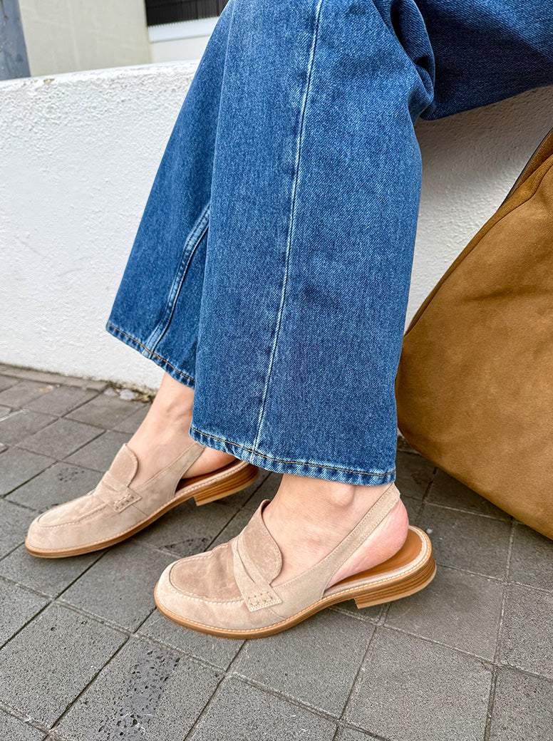 Suamy taupe suede