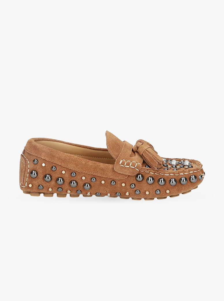 Sadie tan suede