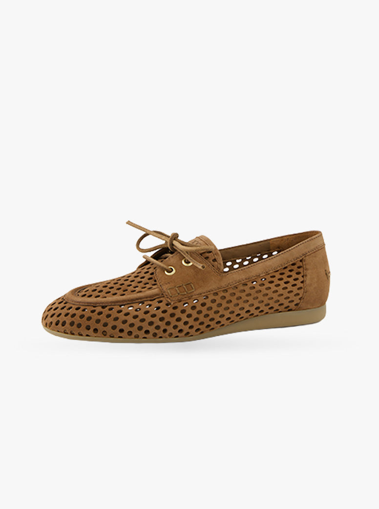 Cynthia dark tan suede