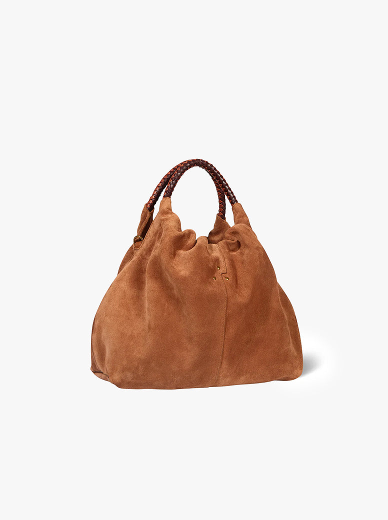 Gordi Medium caramel suede