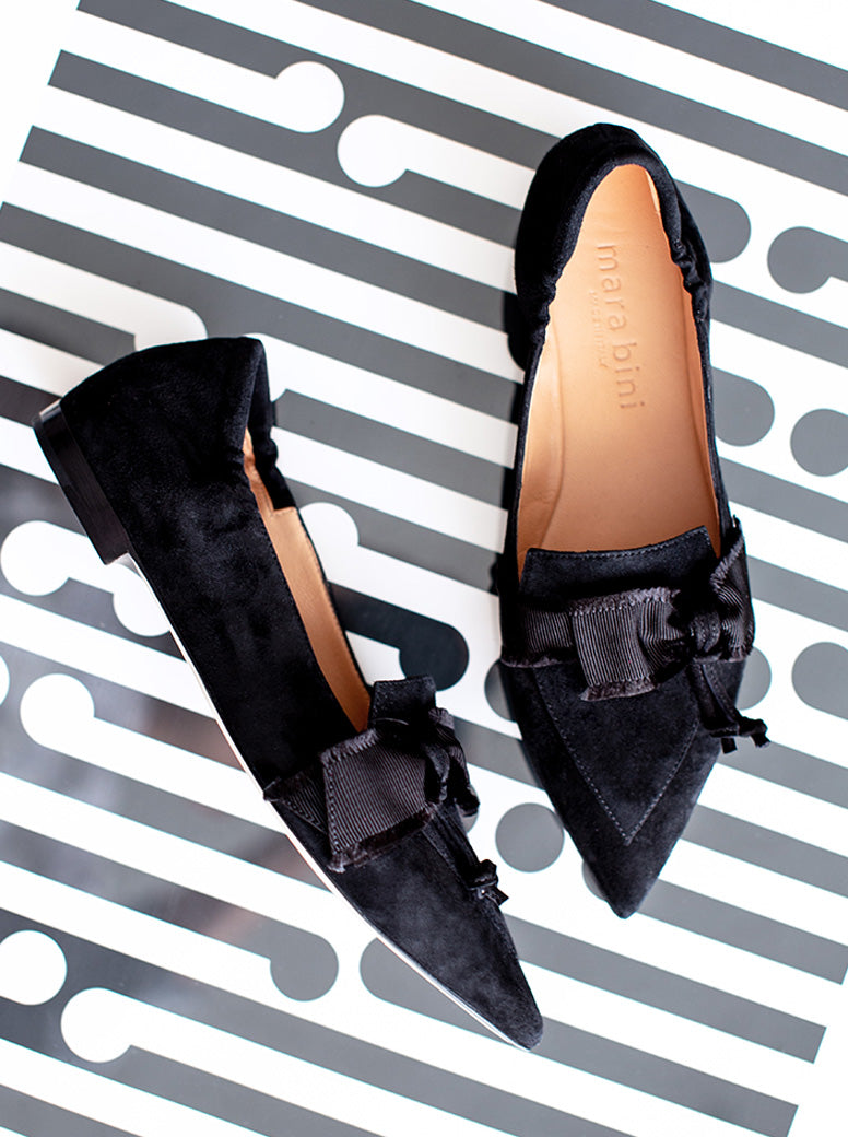 Lidia black suede