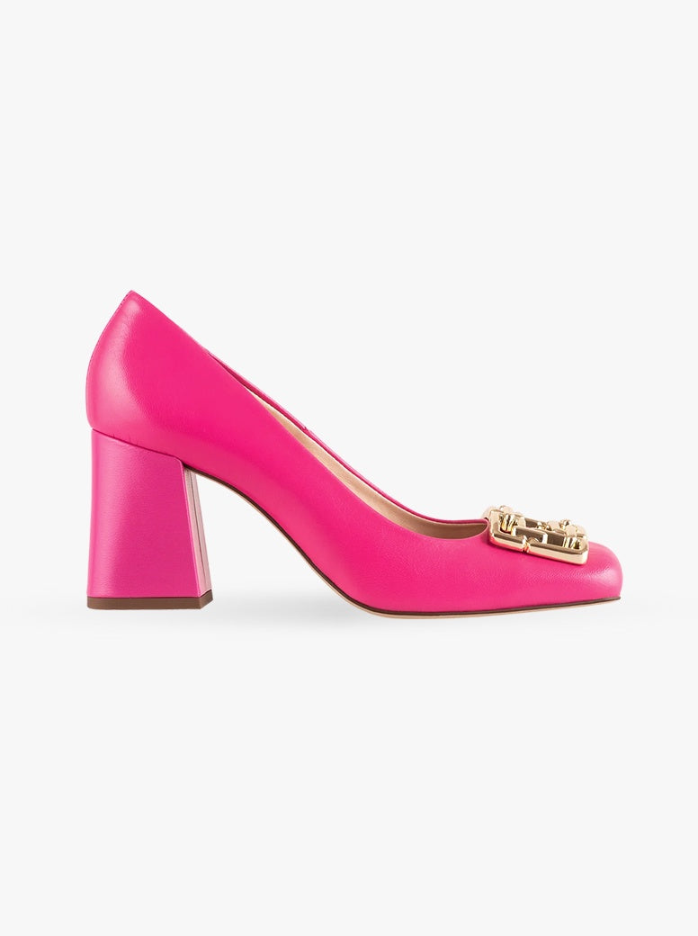 Madeleine Patent Leather Heels In Pink