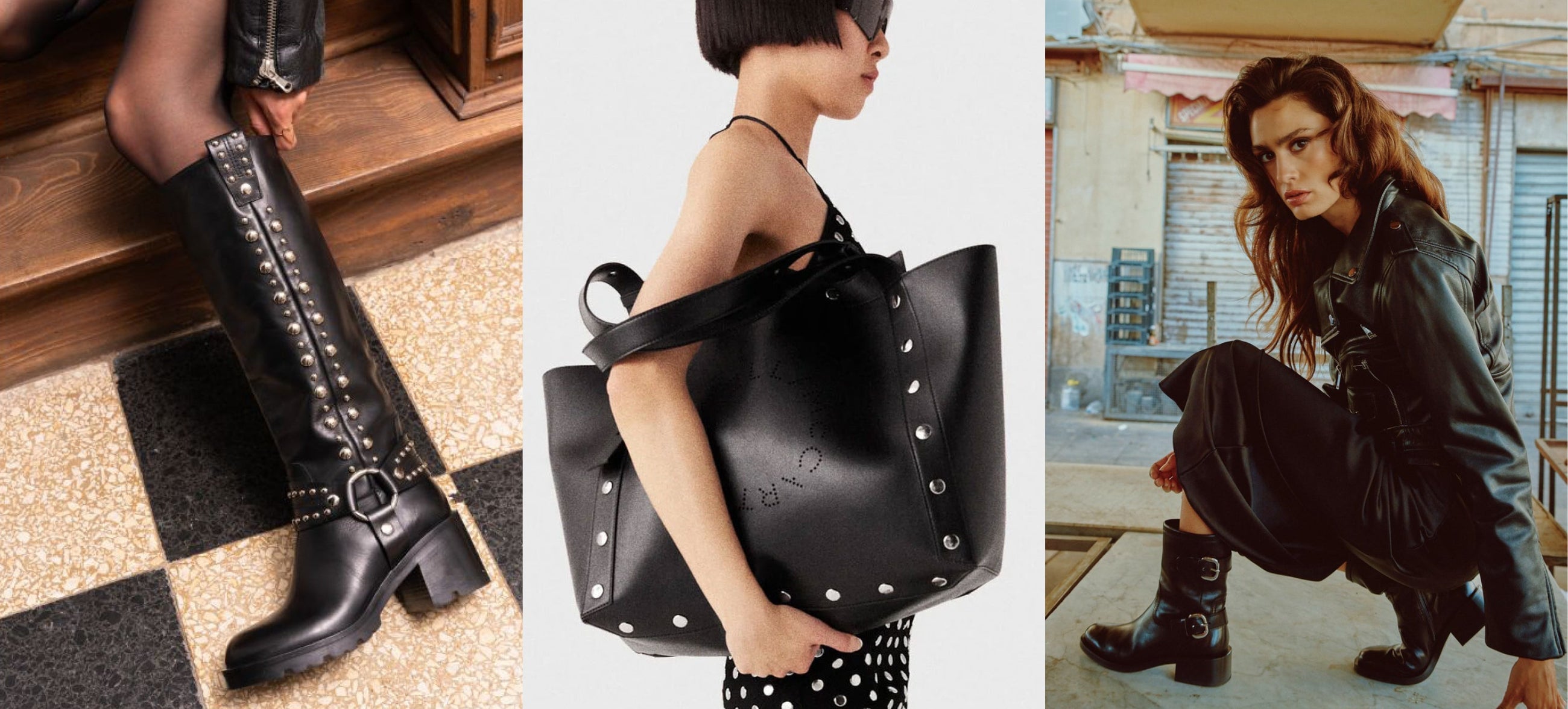 Trending: Moto Boots & Totes