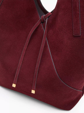 Alix Tote garnet suede