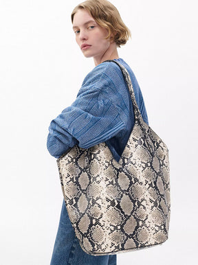 Alix Tote natural python