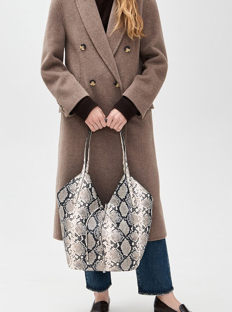 Alix Tote natural python