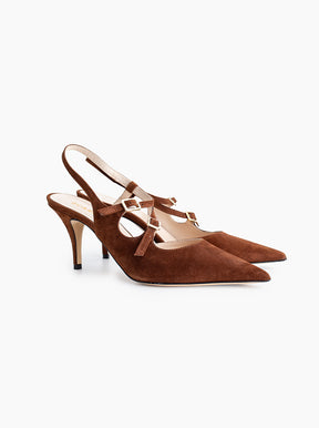 Bette chocolate suede