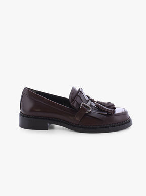 April burgundy leather