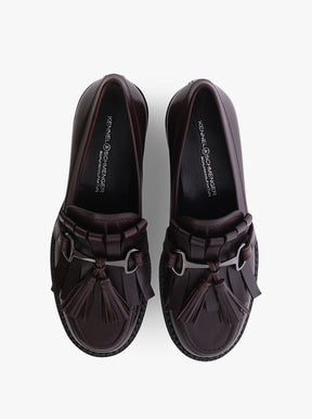 April burgundy leather