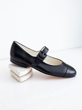 Audrey black leather