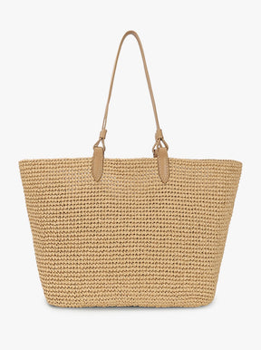 Mr Bandit Tote natural raffia