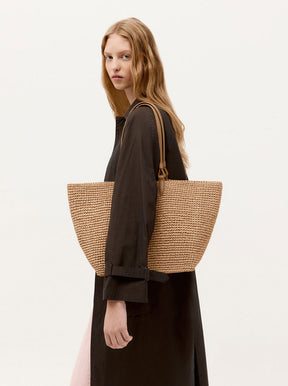 Mr Bandit Tote natural raffia